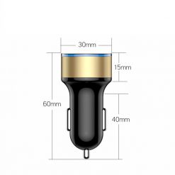USB Car Charger 2 Port LCD Display - Image 5