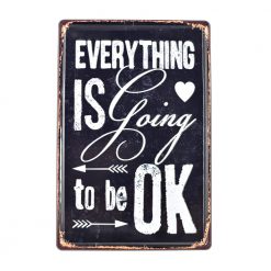 Vintage Embossed Metal Tin Signs - Image 2