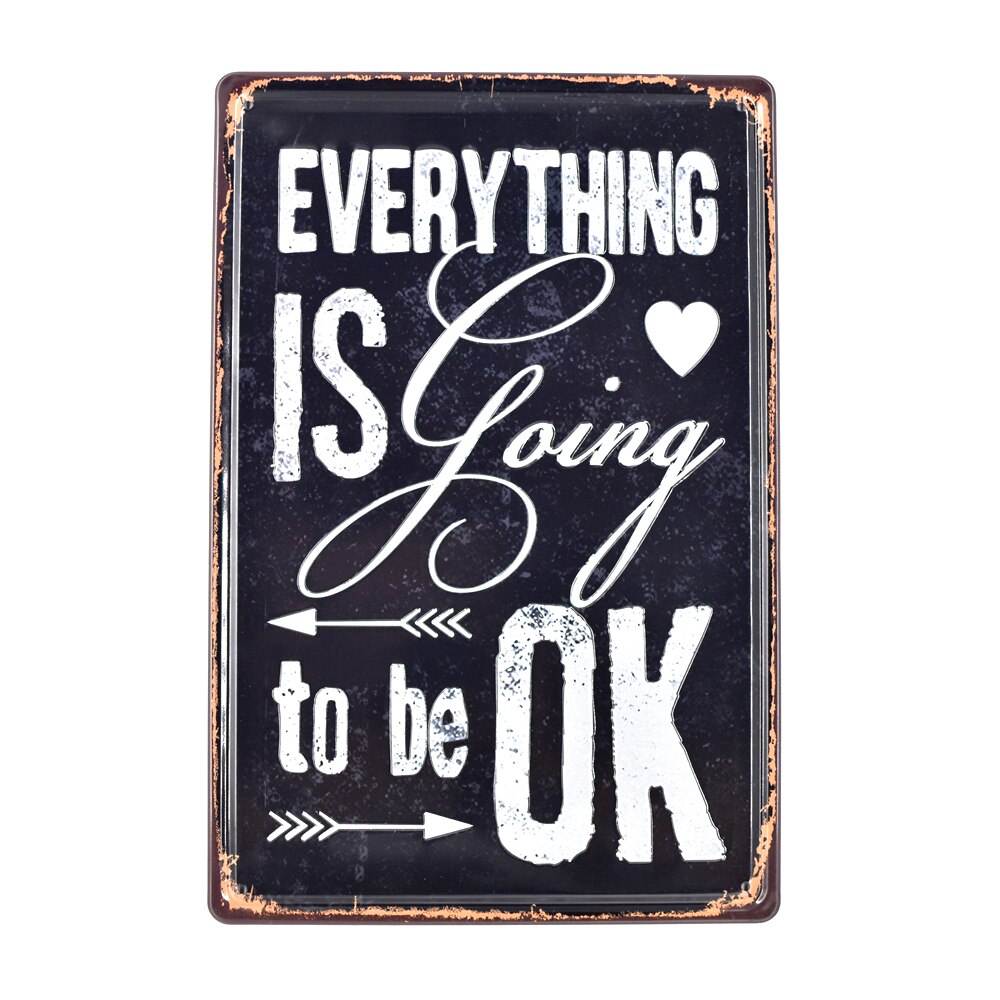 Vintage Embossed Metal Tin Signs - Image 2