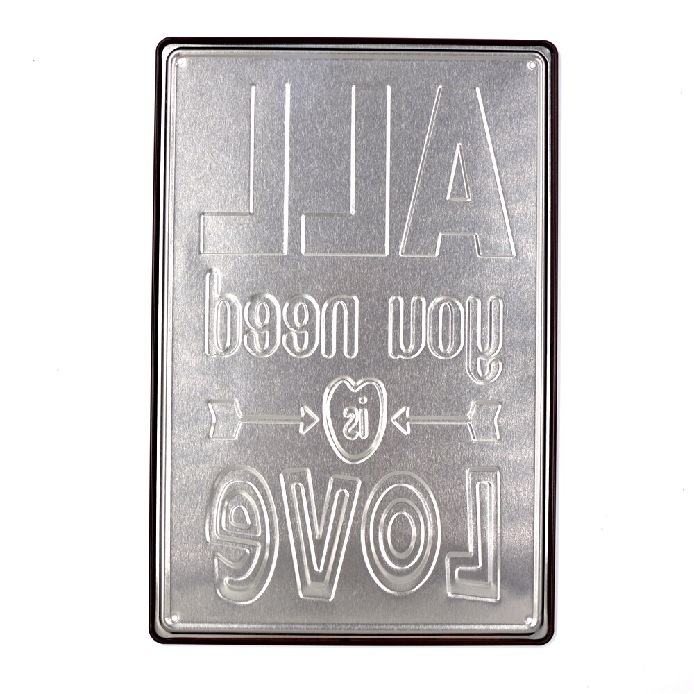 Vintage Embossed Metal Tin Signs - Image 5